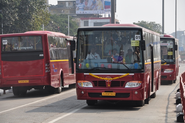 BRTS Buses in Surat (CEPT University)