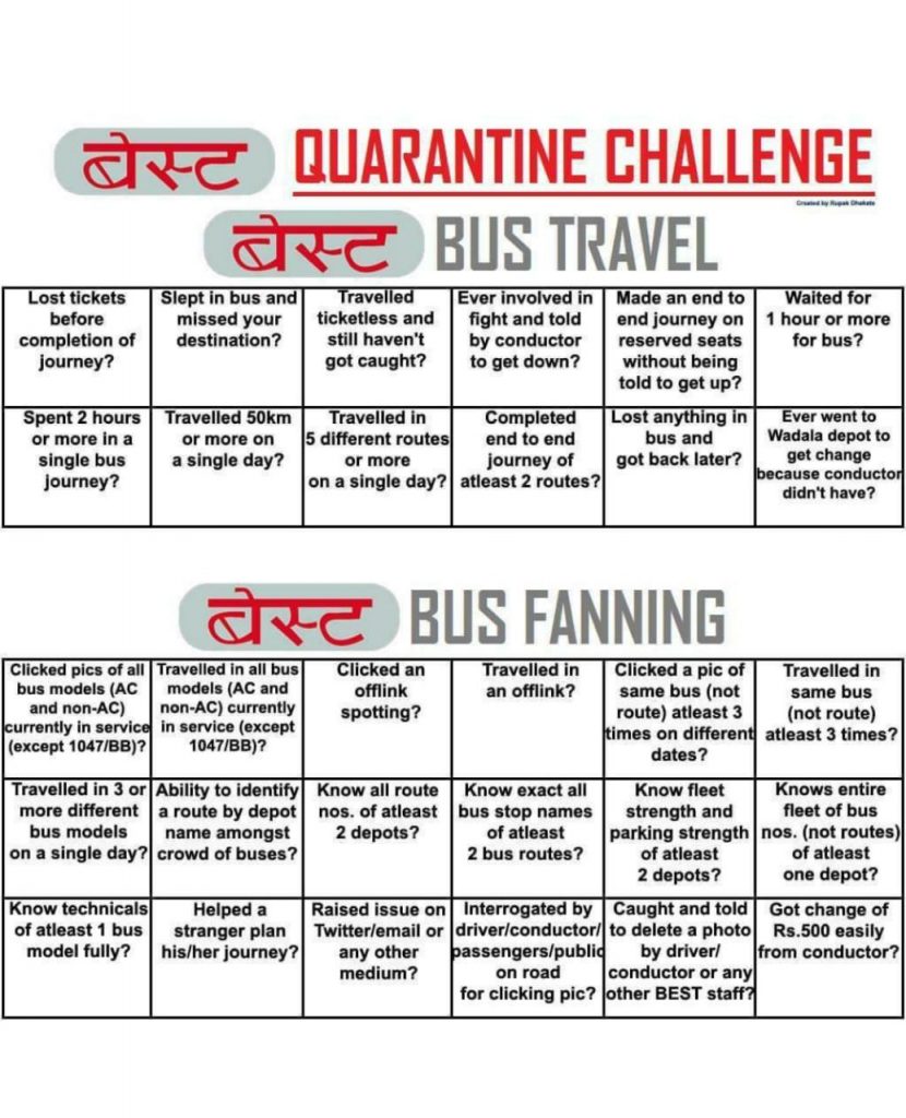 The BEST Quarantine Challenge