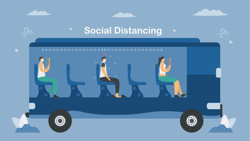 Social Distancing in Public Transport