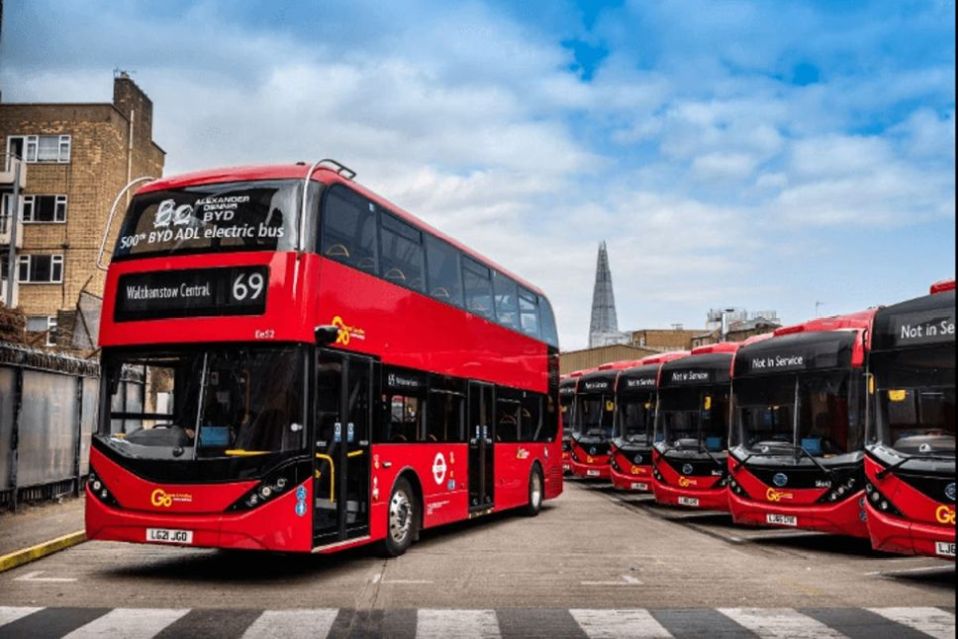 BYD Electric Bus in London
