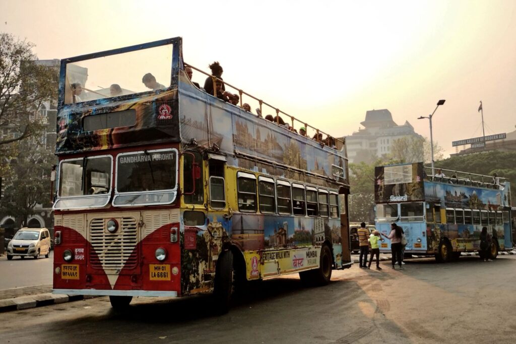 The older , open-air double-deckers operated by BEST (Photo: Gandharva Purohit for BESTpedia)