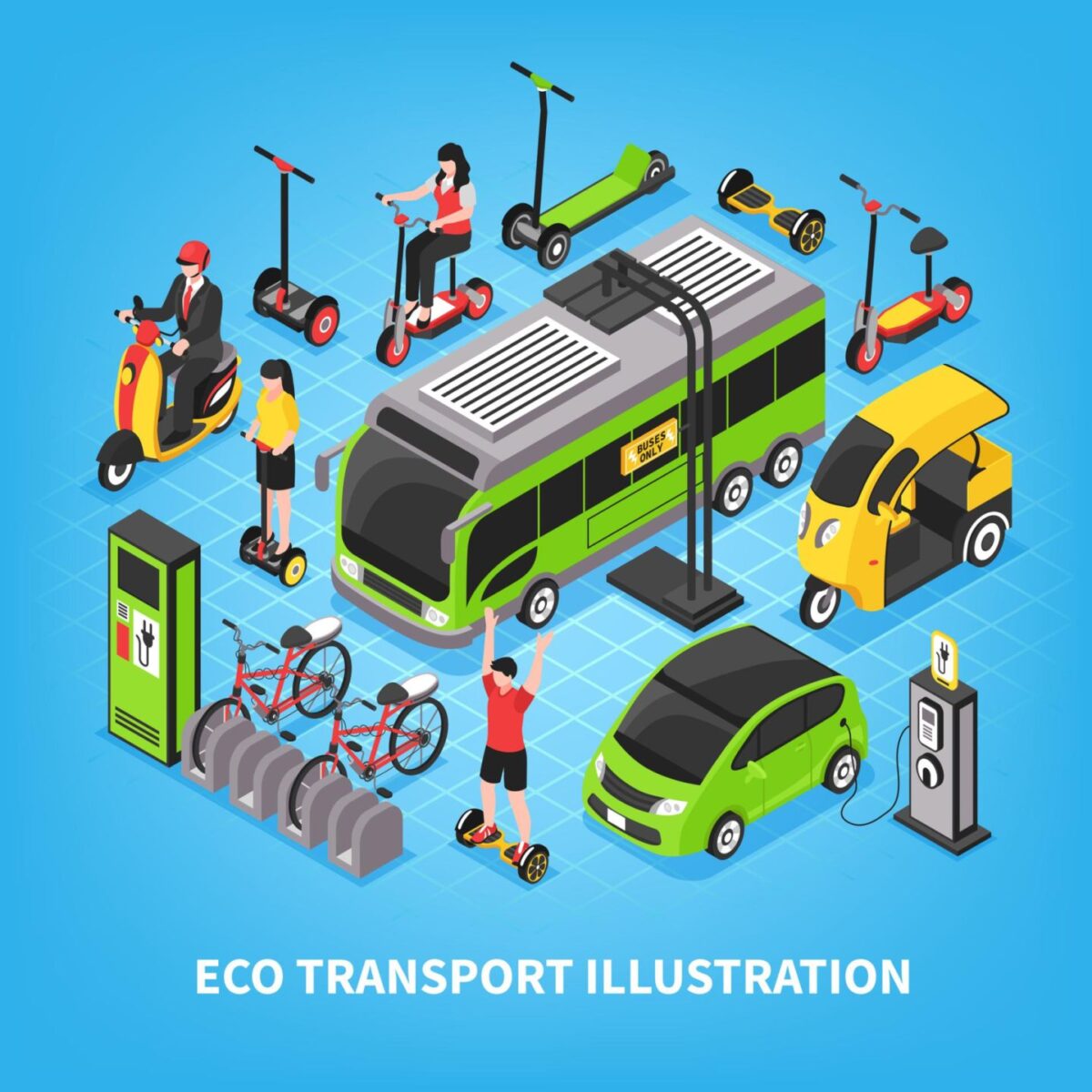 Eco Transport Image by macrovector on Freepik