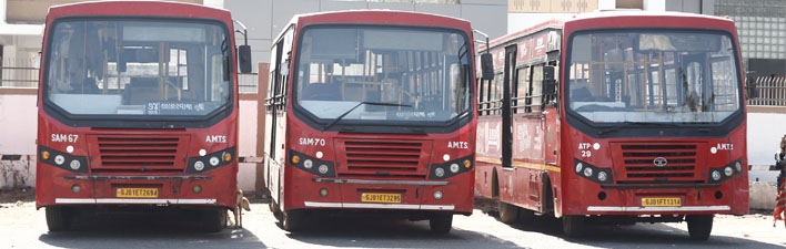 Beating The Heat The Amdavadi Way: AMTS Goes For White Bus Rooftops To Keep Them Cool